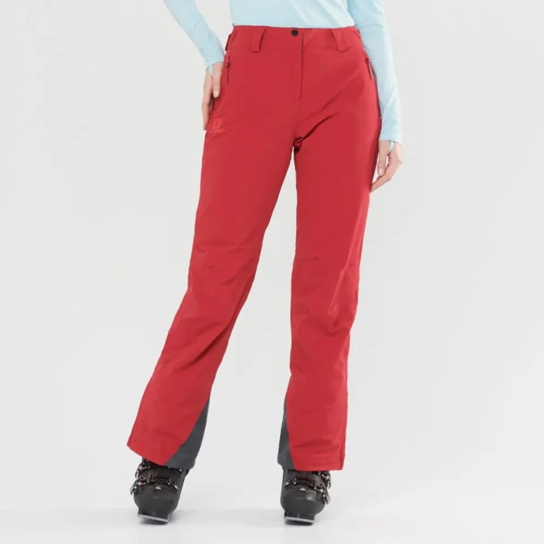 Red Salomon The Brilliant Women\'s Ski Pants | IE RS0981